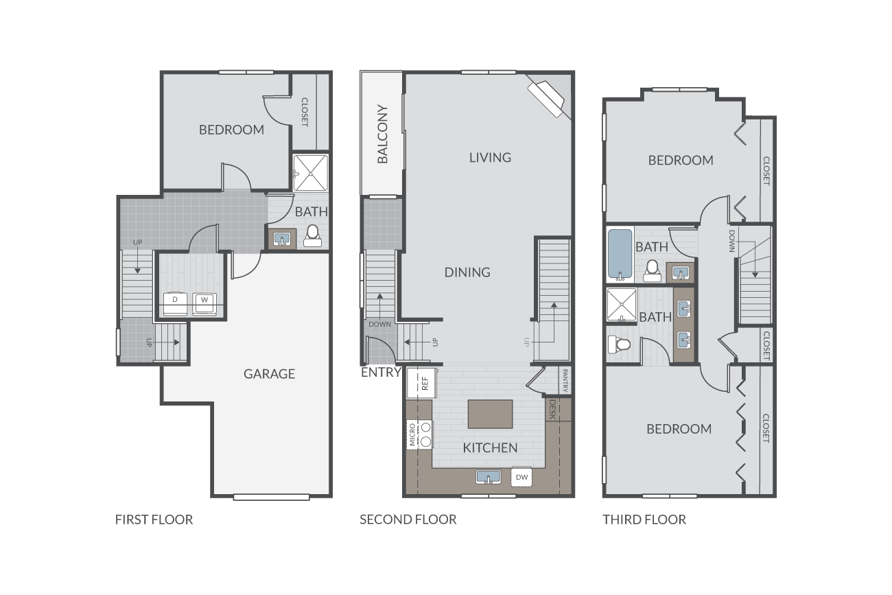 Honeysuckle Townhome floor plan